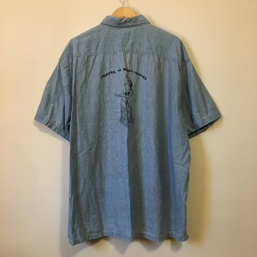 Vintage GAP Hawaiian Shirt - Retro Vacation Safari Button Down XL